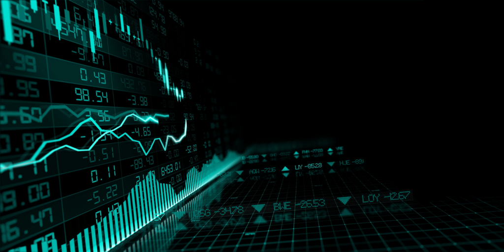 Gráfico del mercado para trading. 